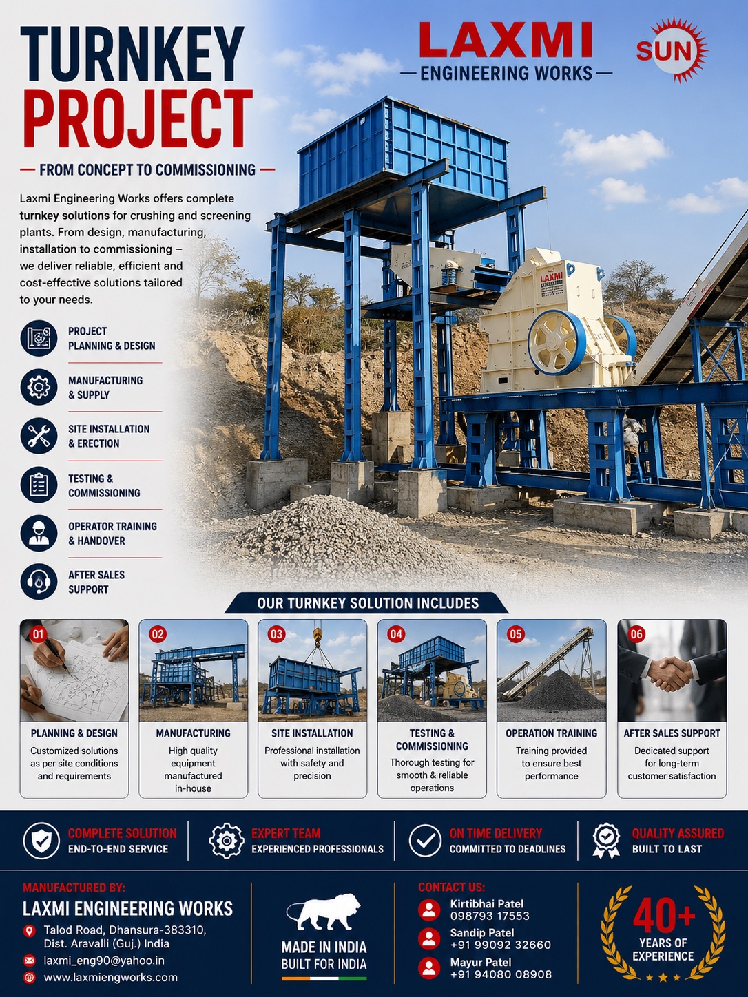 Turnkey project spec sheet