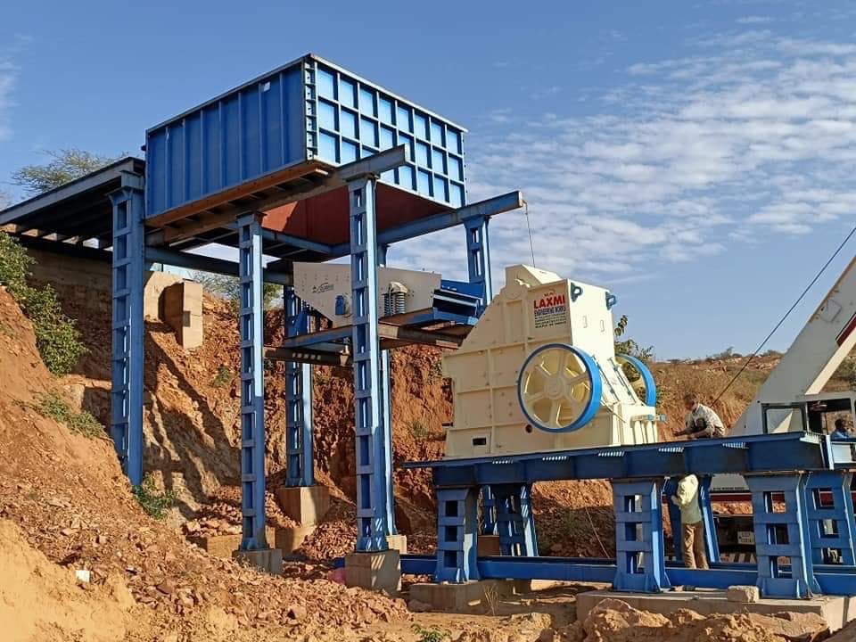Laxmi turnkey crushing plant installed on site